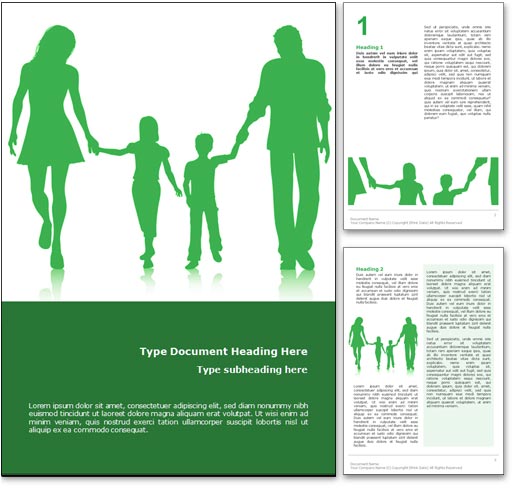 Family word template document