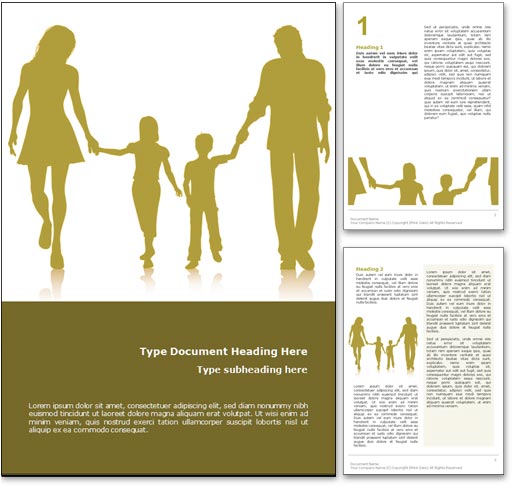Family word template document
