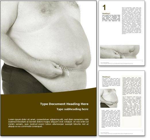 Obesity word template document