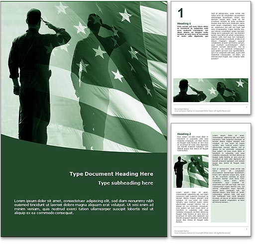 Patriot word template document