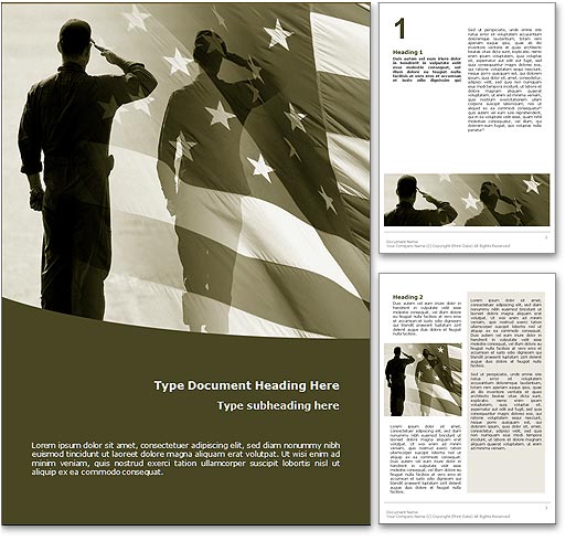 Patriot word template document