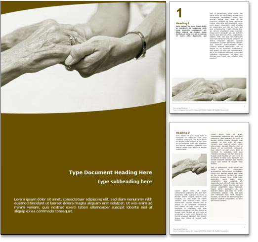 Royalty Free Nursing Home Microsoft Word Template in Yellow