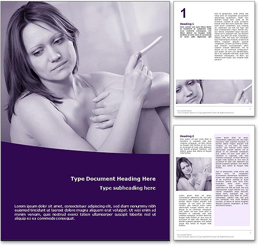 Teen Pregnancy word template document