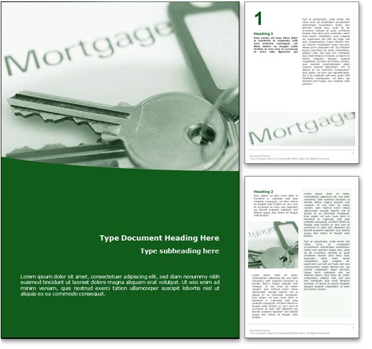 Mortgage word template document