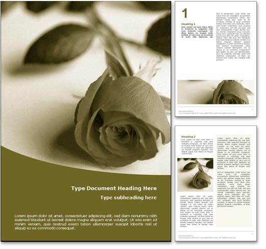 Funeral word template document