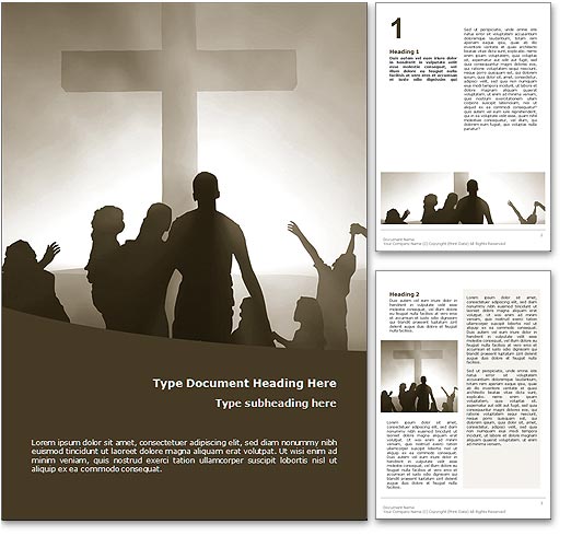 Worship word template document