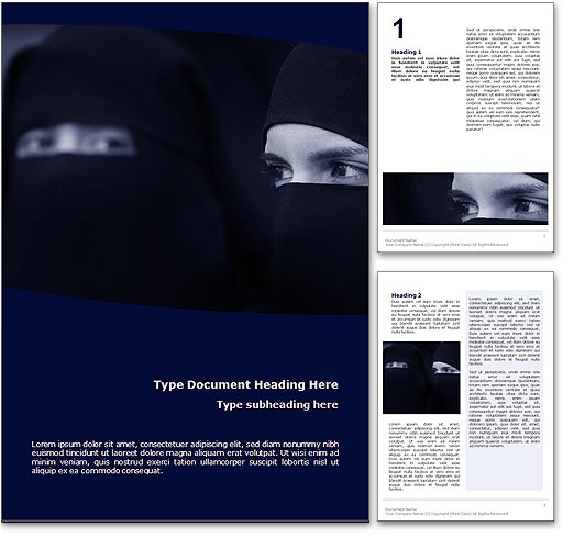 Islam word template document