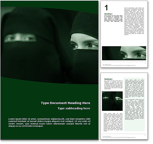 Islam word template document