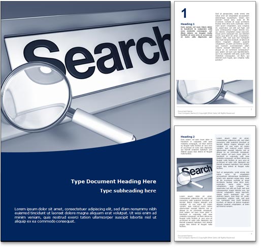 Online Search word template document