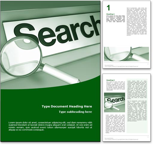 Online Search word template document