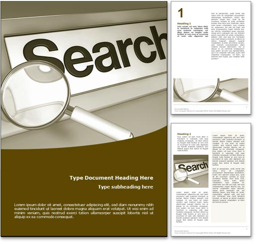 Online Search word template document