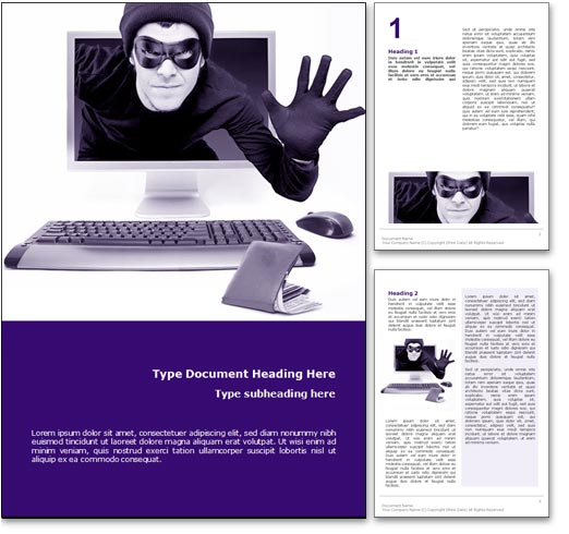 Cyber Crime word template document