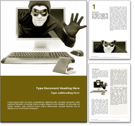 Cyber Crime word template document