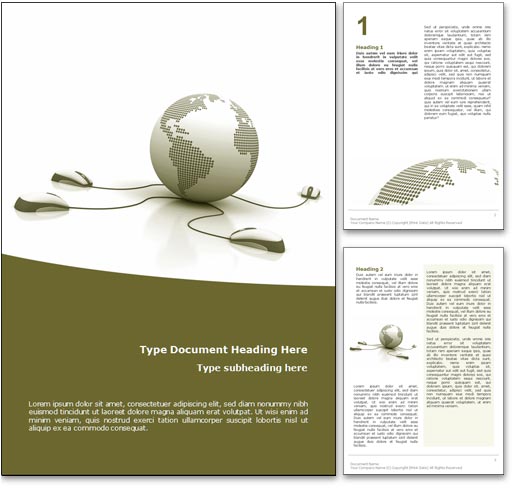 Courses Online word template document