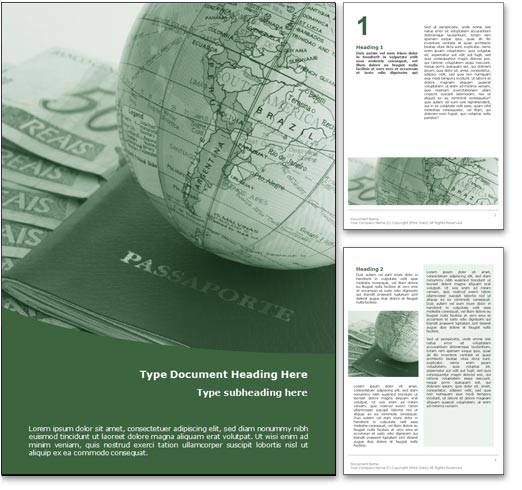 World Traveller word template document