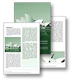 Sydney Opera House Australia Word Template