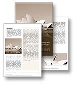 Sydney Opera House Australia Word Template