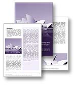 Sydney Opera House Australia Word Template