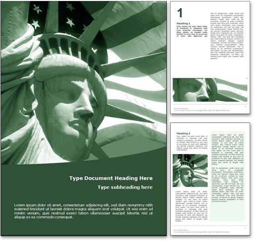 USA word template document