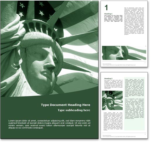 USA word template document