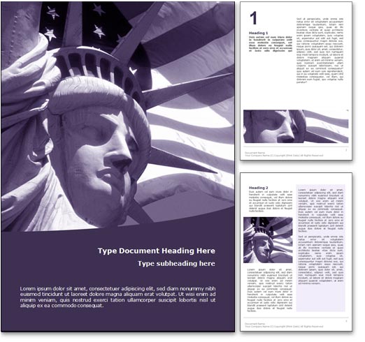 USA word template document