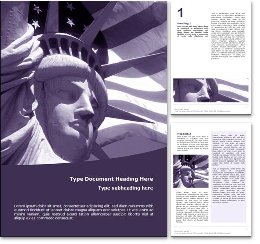 USA word template document
