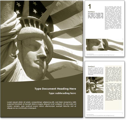 USA word template document